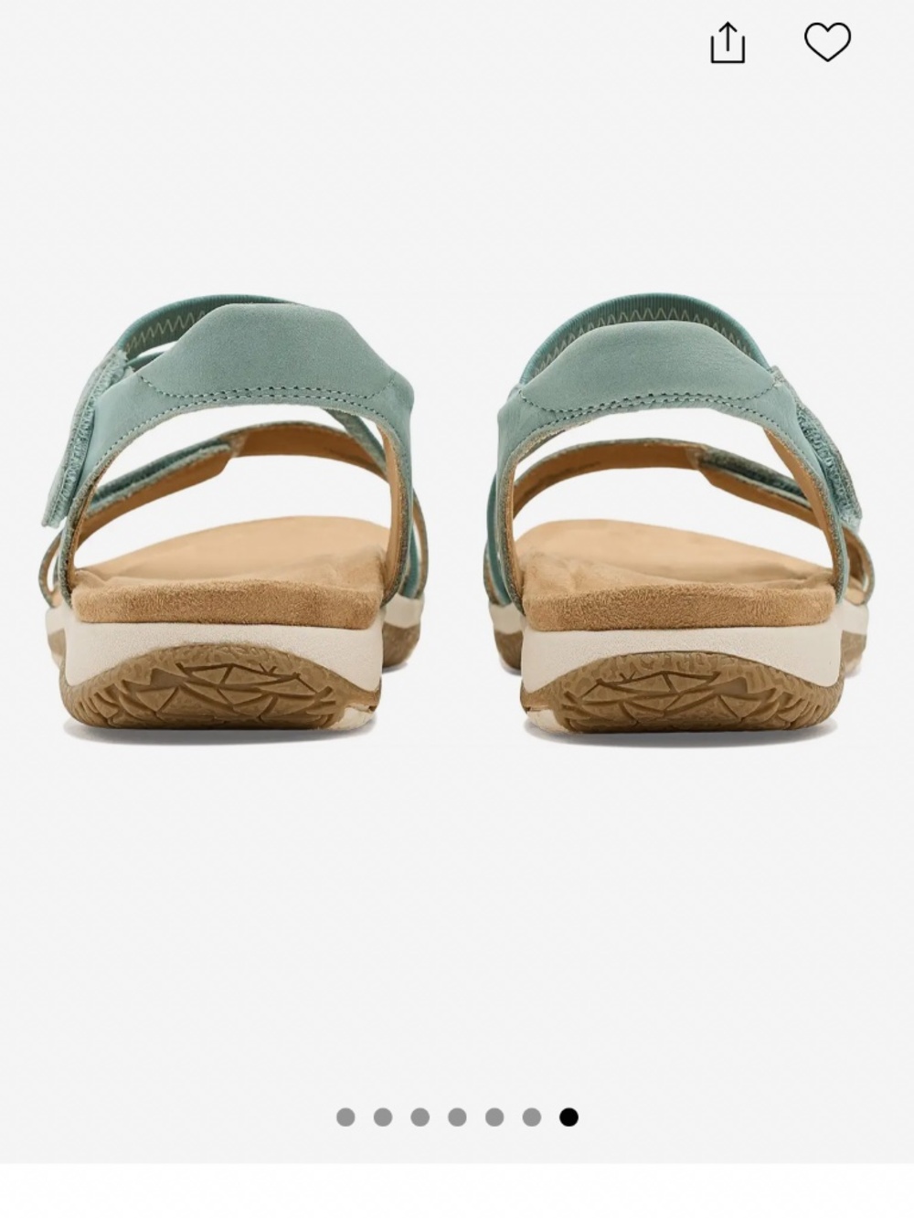 NWT Rockport Shevon Sandal Light Blue Soft Leather Double Adjustable Straps 9W - Picture 9 of 16